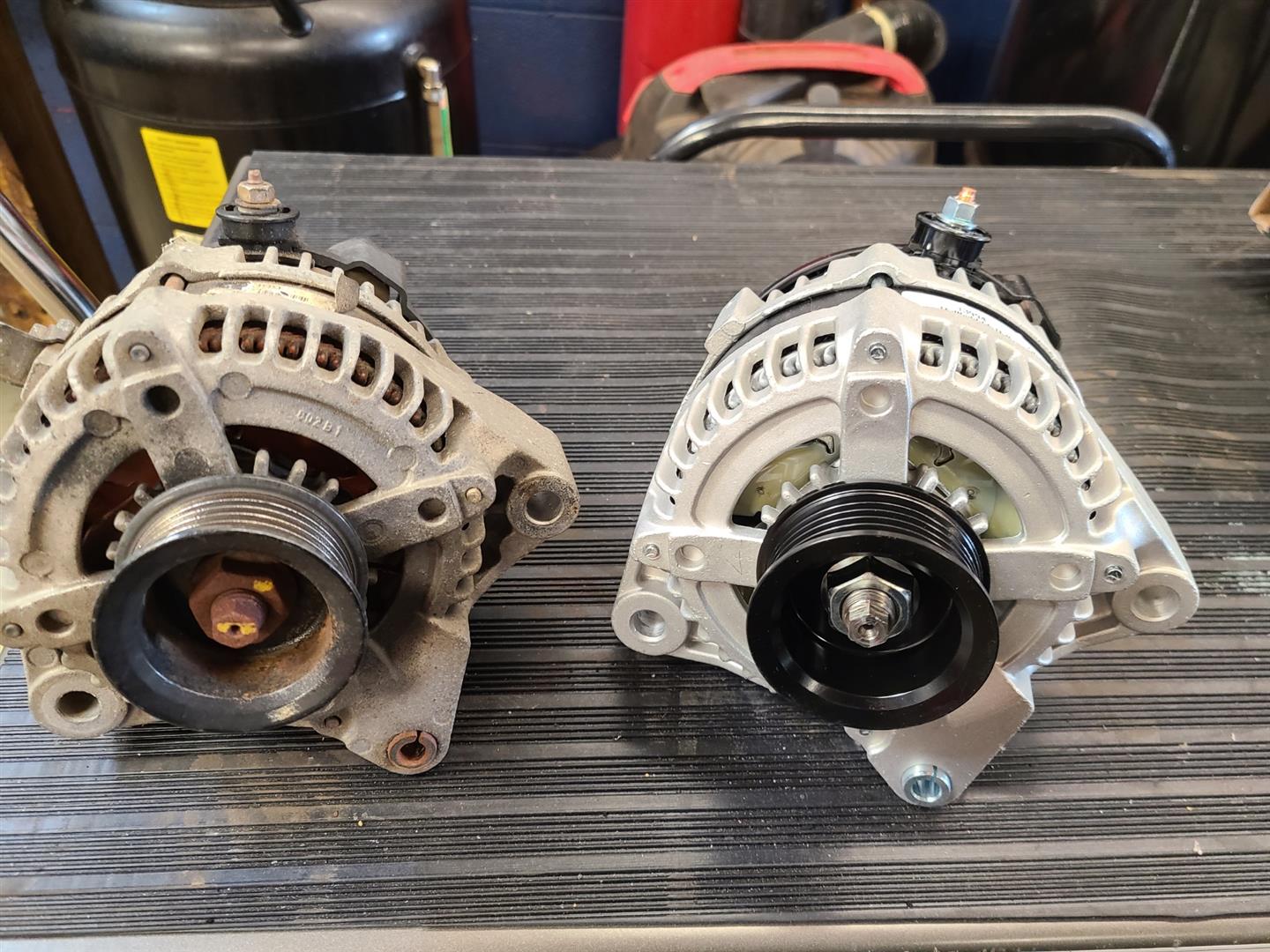 Old and new alternators 