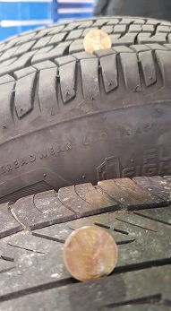 When to replace tires.