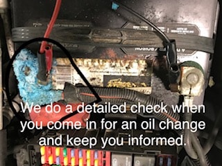 Not just an Oil Change here at Ricks Auto Service