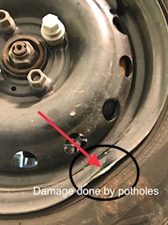 Summer Blog on Pothole damage.